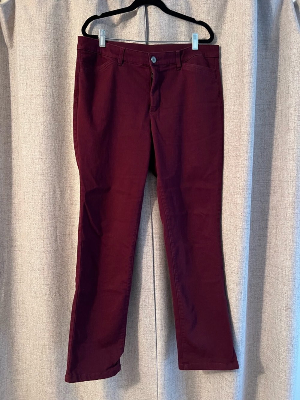 Christopher & Banks Signature Slimming Burgundy Pants